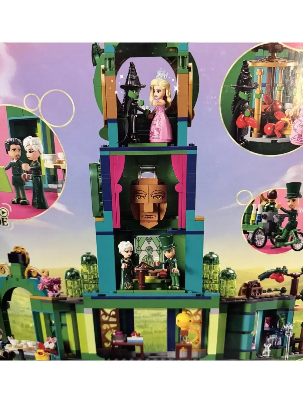 LEGO Wicked WELCOME TO EMERALD CITY 75684 Toy Building Kit Elphaba Glinda Oz New